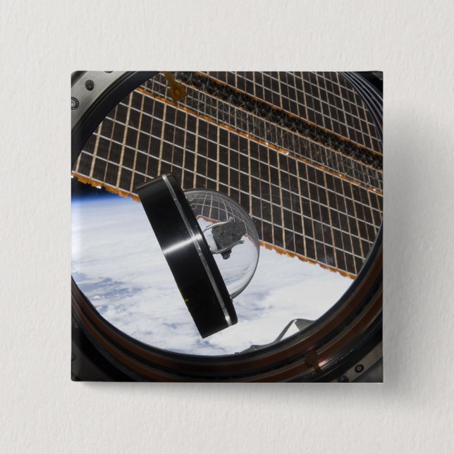 A moon rock 2 15 cm square badge (Front)