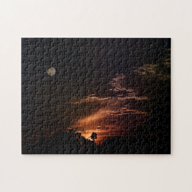 “A Moon’s Sunset” Jigsaw Puzzle (Horizontal)
