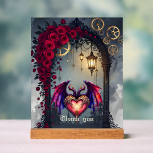 A Moonlit Invitation –Love Turns the Gears of Time Acrylic Sign