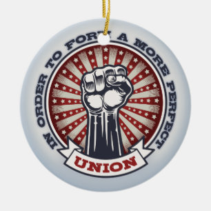 A More Perfect Union Ceramic Tree Decoration