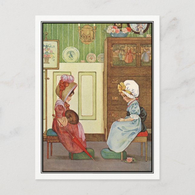 A Morning Call by Millicent Sowerby Postcard (Front)