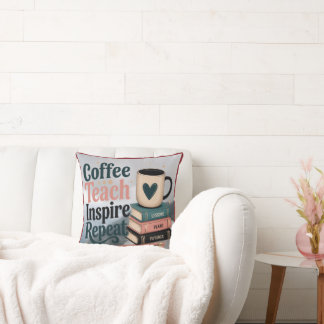 A morning latte inspires optimism in teachers. cushion
