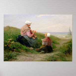 A Mother and her Small Children Poster