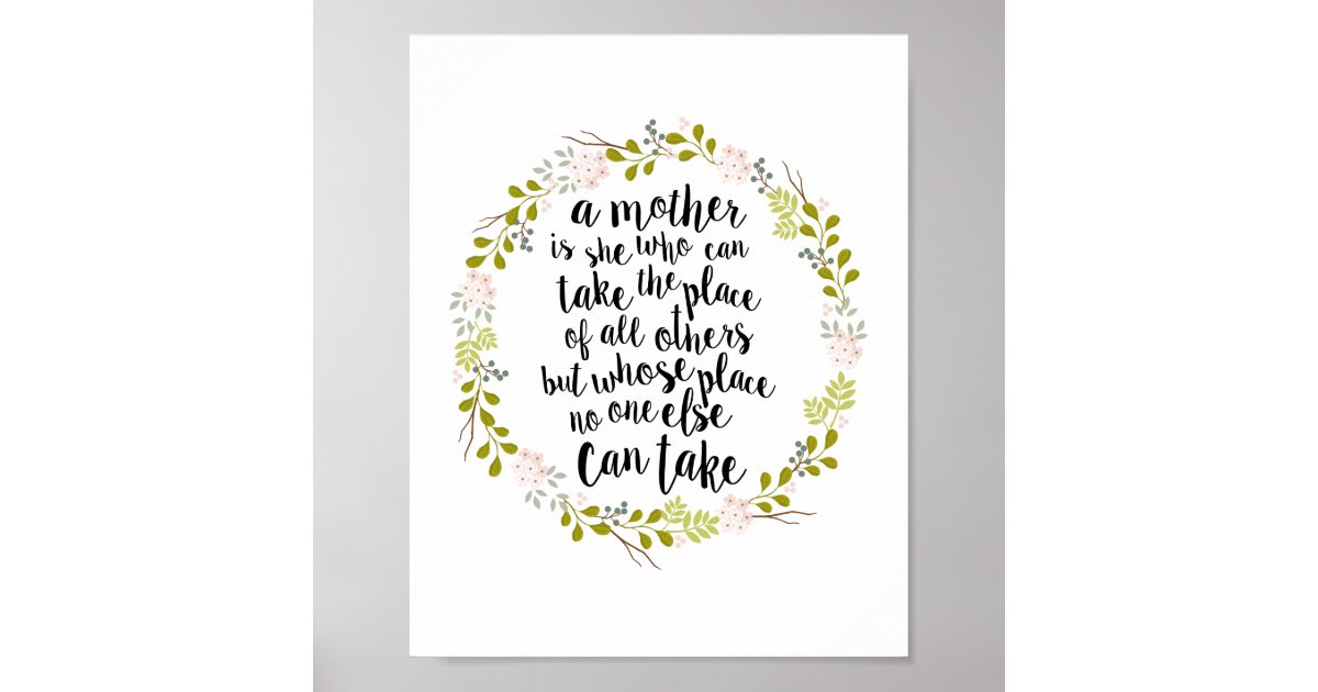 A Mother Is Everything Quote Poster | Zazzle