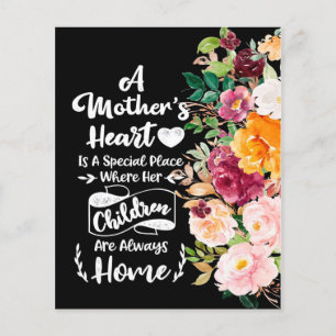 A Mother Is Like A Flower Gift, Mother's Day Gift Flyer