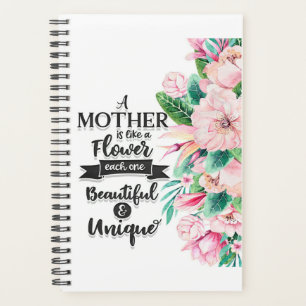 A Mother Is Like A Flower Gift, Mother's Day Gift Planner