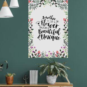 A Mother Is Like A Flower Poster