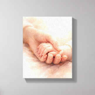 A Mother’s First Touch Canvas Print