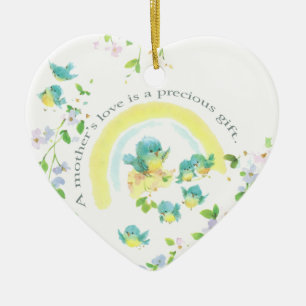 A Mother’s Love Is A Precious Gift Ceramic Ornament