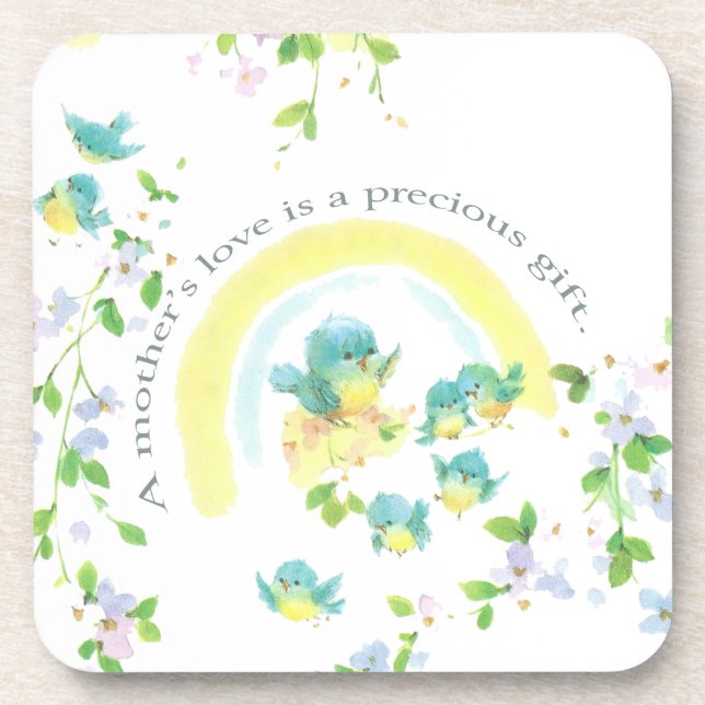 A Mother’s Love Is A Precious Gift Coaster (Front)