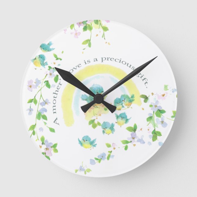 A Mother’s Love Is A Precious Gift Round Clock (Front)