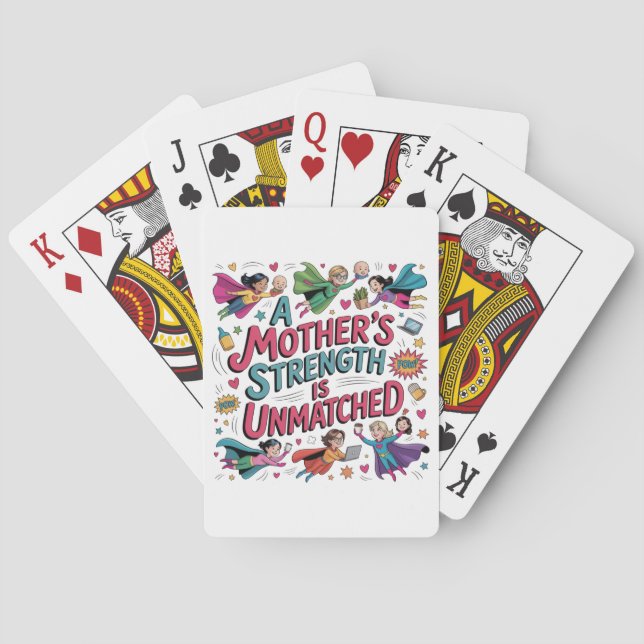 A Mother’s Strength Is Unmatched Playing Cards (Back)