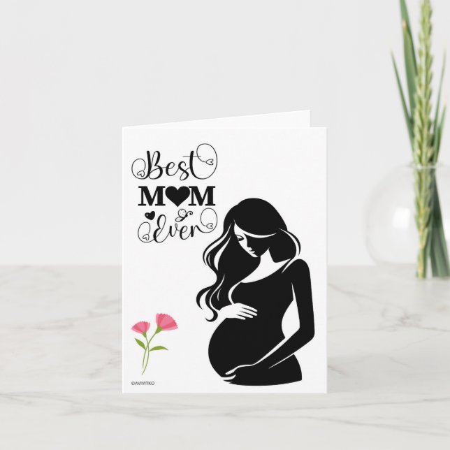 A Mother to be  greeting card (Front)
