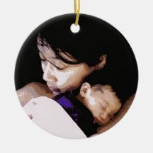 A Mother with her Newborn" ornament