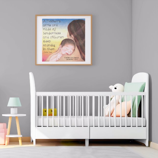 A Mother's Arms Personalised Birth Poster (Creator Uploaded)