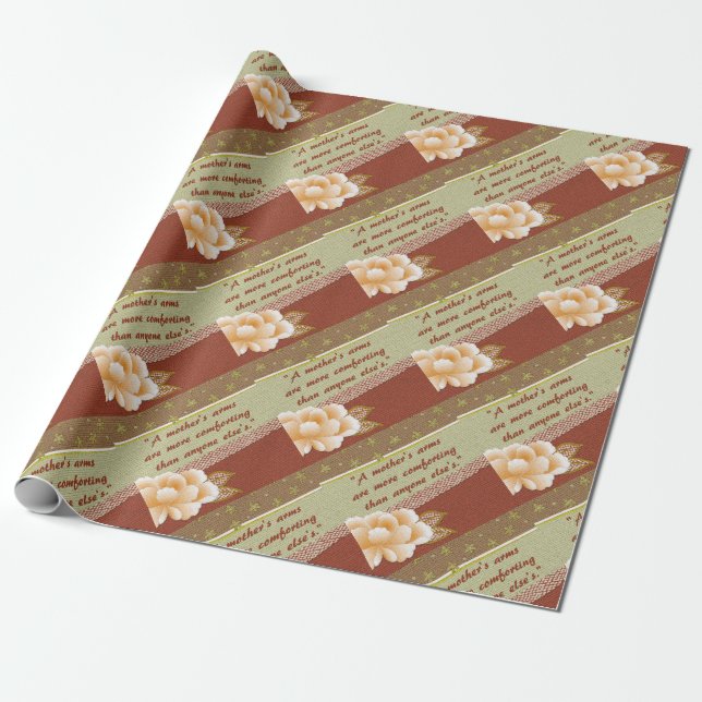 A Mother's Arms Wrapping Paper (Unrolled)