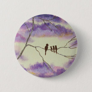 A Mothers Blessings Round Pin From Painting