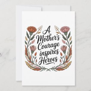 A Mother's Courage Inspires Heroes Holiday Card
