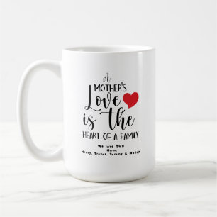 A Mother's Day Love Heart Of Family T-Shirt Coffee Mug