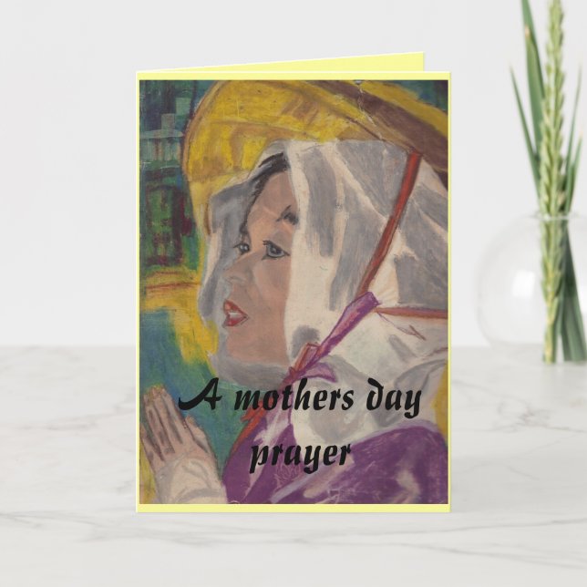 A MOTHERS DAY PRAYER card (Front)