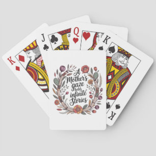 A Mother's Gaze Holds Infinite Stories Playing Cards