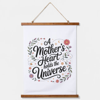 A Mother's Heart Holds The Universe Hanging Tapestry