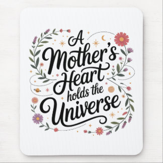 A Mother's Heart Holds The Universe Mouse Pad