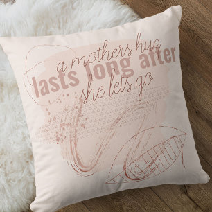 A Mothers Hug Quote Family Photo Neutral Cushion