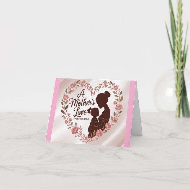 A Mother's Love Christian Mother's Day Card (Front)