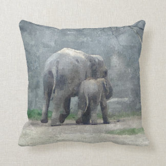 A Mothers Love Elephant Pillow