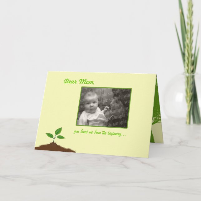 A mother's love grows thru the years card (Front)