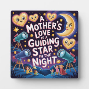 A Mother's Love Is A Guiding Star In The Night Plaque