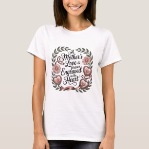A Mother's Love Is Forever Engraved In The Heart T-Shirt