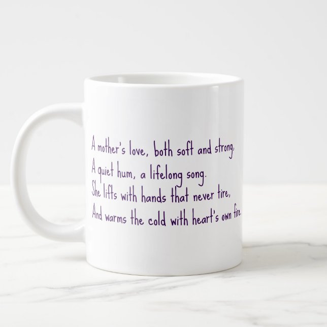 A Mother's Love  Large Coffee Mug (Left)
