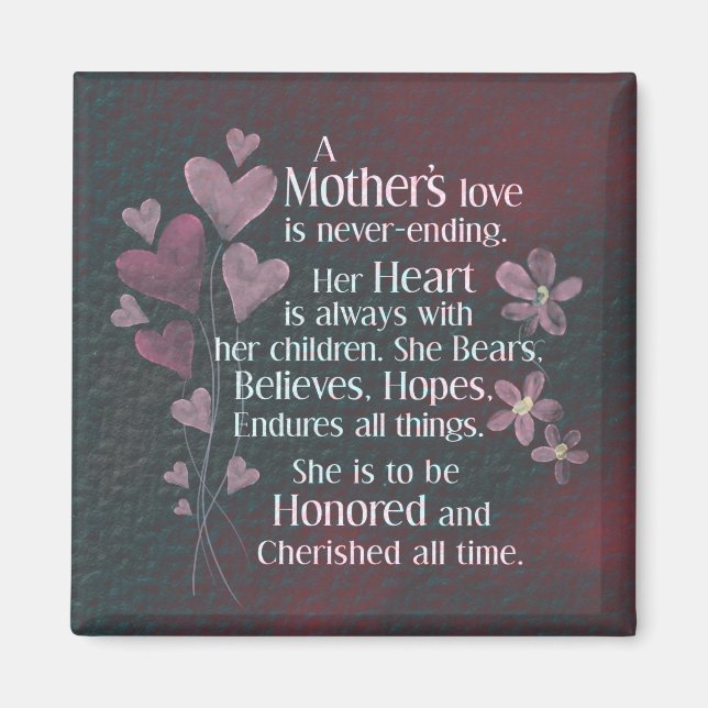 A Mother's Love  Magnet (Front)