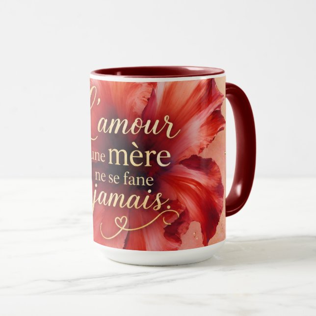 A mother's love never fades mug (Front Right)
