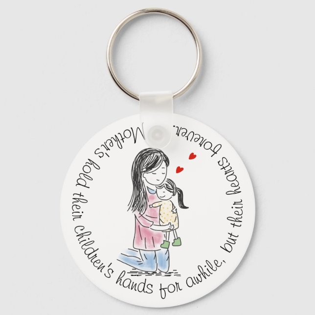 A Mothers Love Quote Key Ring (Front)