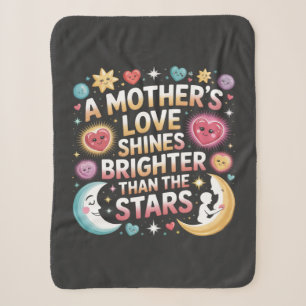 A Mother's Love Shines Brighter Than The Stars Sherpa Blanket