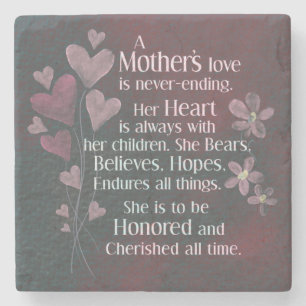 A Mother's Love  Stone Coaster