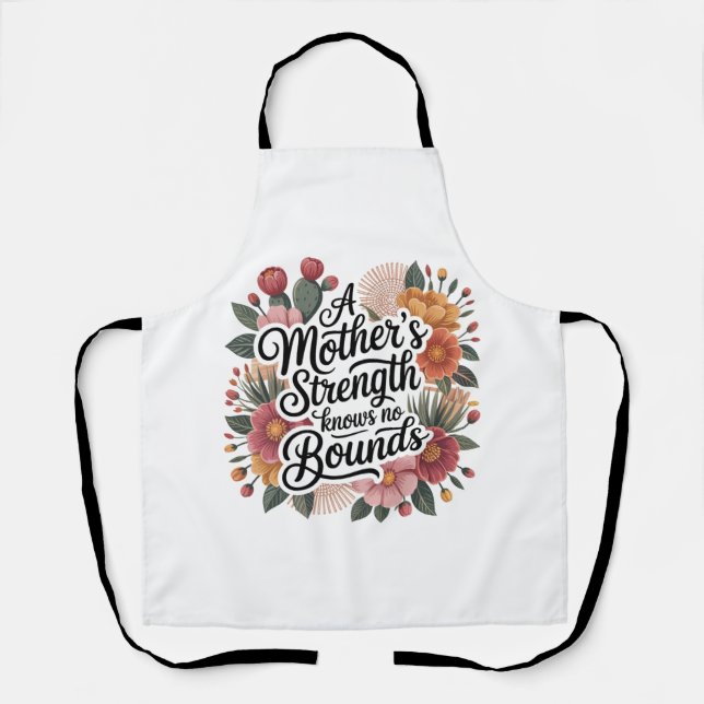 A Mother's Strength Knows No Bounds Apron (Front)