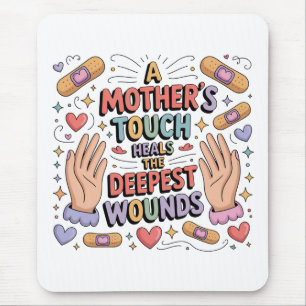 A Mother's Touch Heals The Deepest Wounds Mouse Pad