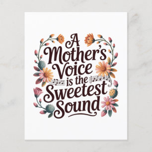 A Mother's Voice Is The Sweetest Sound Flyer