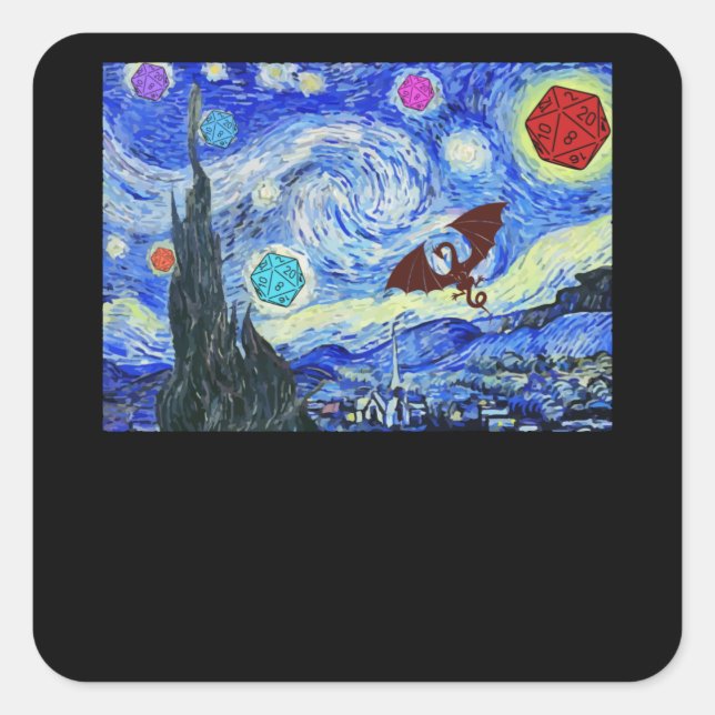 A Motif That Is Worthy Of The DM Square Sticker (Front)