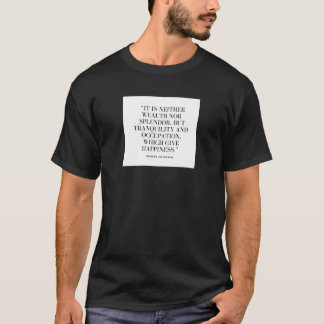 A Motivational T-shirt about Happiness and Wealth