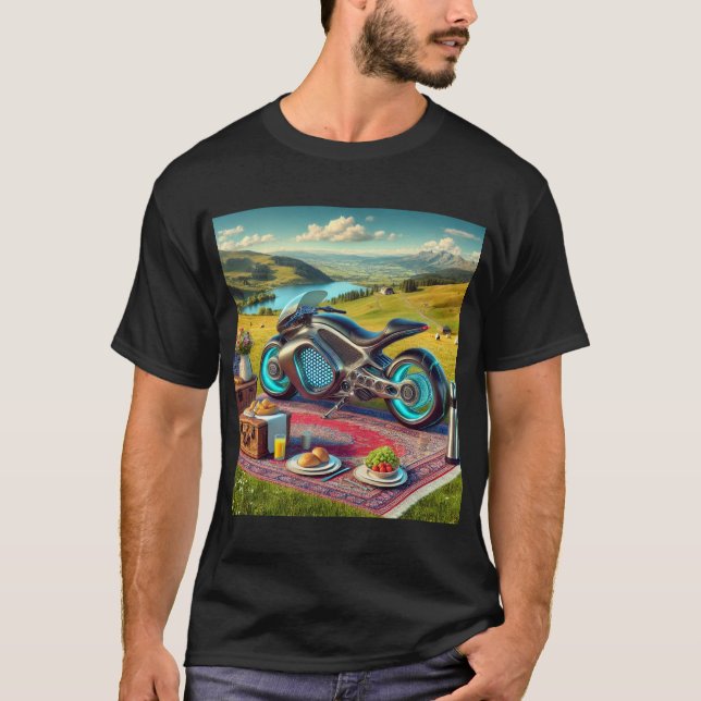 A Motorcycle Picnic Suggestion  T-Shirt (Front)