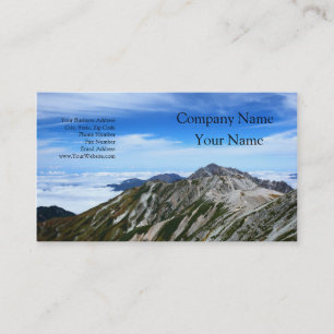 a mountain range in the Tateyama mountain range Business Card