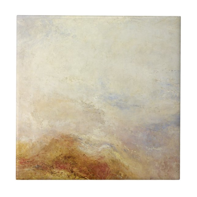 A Mountain Scene, Val d’Aosta – Joseph Mallord... Ceramic Tile (Front)