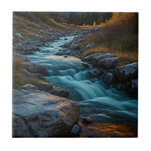 A Mountain Stream Ceramic Tile