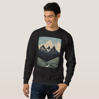 a mountain t-shirt sweatshirt
