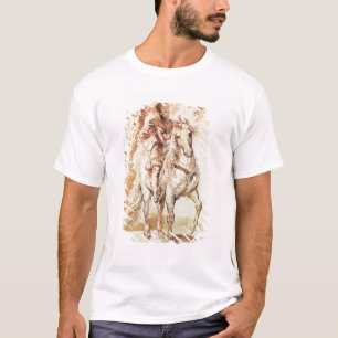 A Mounted Knight in Armour (pen and ink on paper) T-Shirt